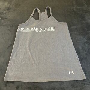 Under Armour HeatGear Tank Top Sleeveless Shirt Athletic Gray Women's Small